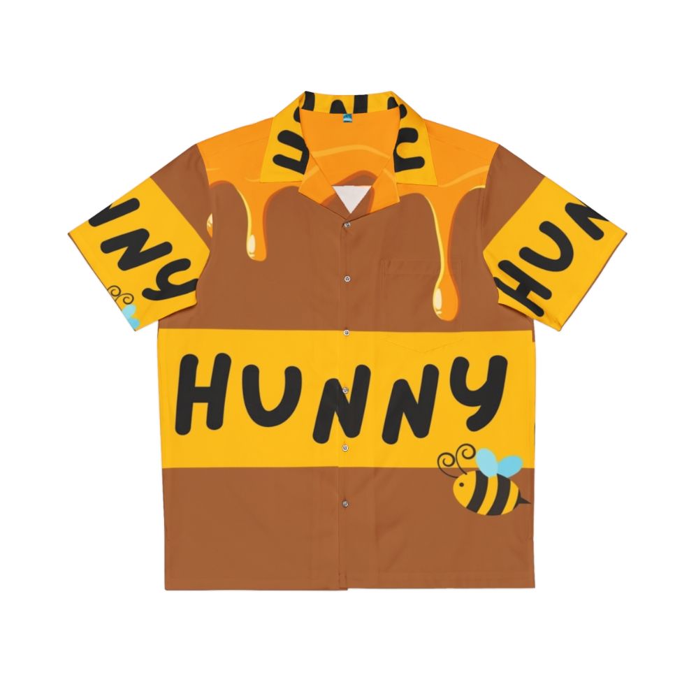 Winnie the Pooh Hawaiian Shirt with Hunny Pot Design