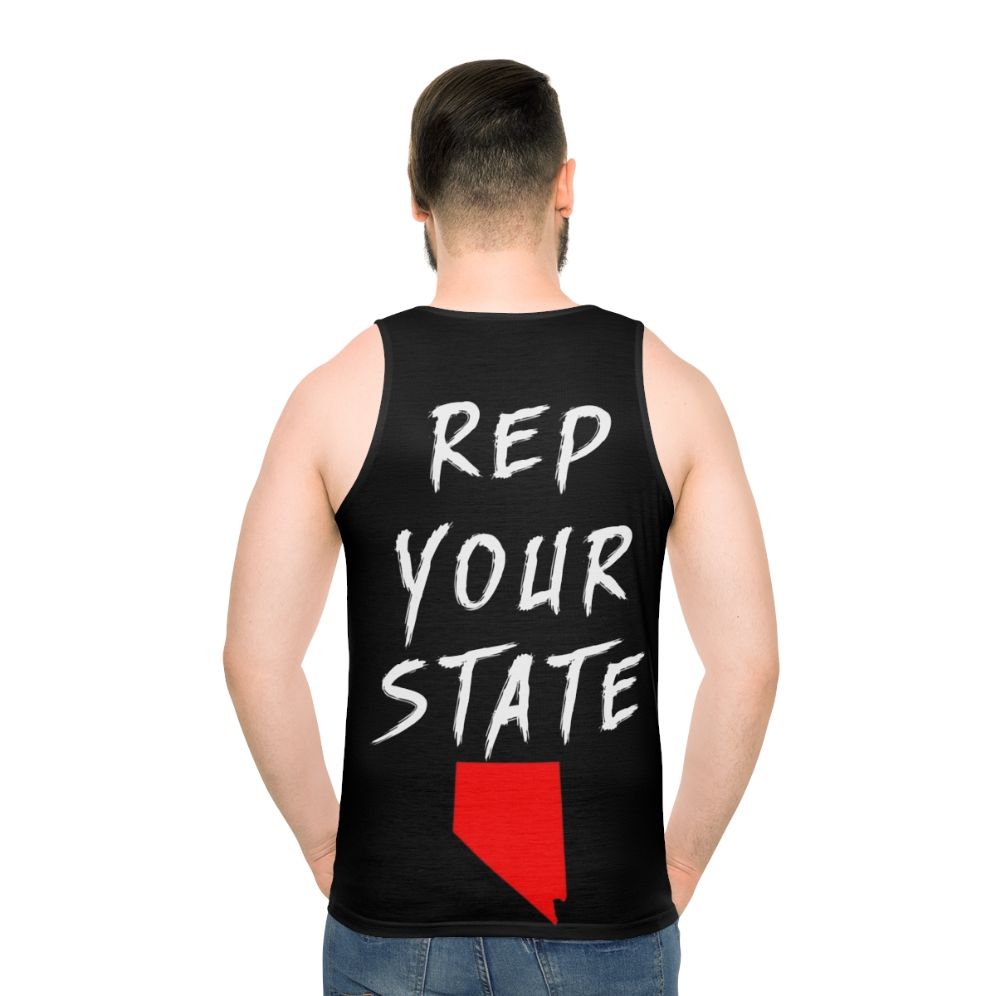 Nevada state pride unisex tank top - men back