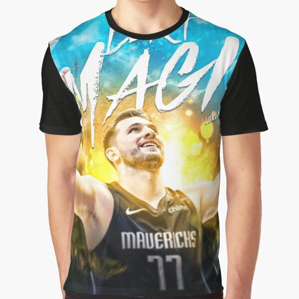 Luka Doncic Dallas Mavericks basketball graphic t-shirt