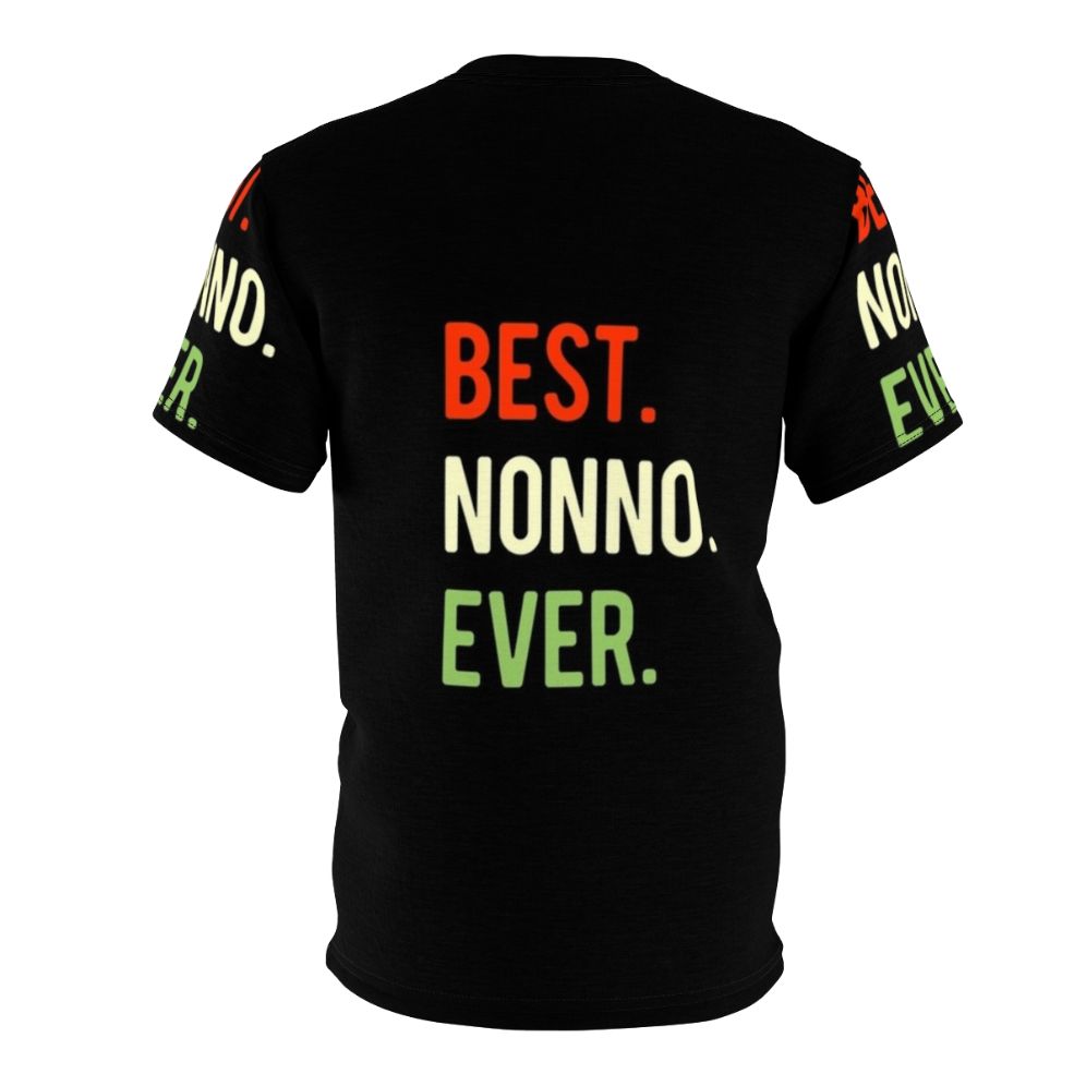 "Best Nonno Ever" Graphic T-Shirt for Grandparent - Back