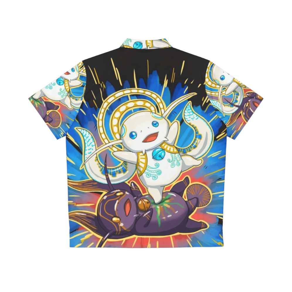 Hydaelyn Kick FFXIV Hawaiian Shirt - Back