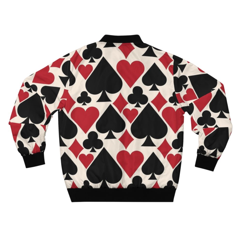 Casino-themed bomber jacket for poker lovers - Back