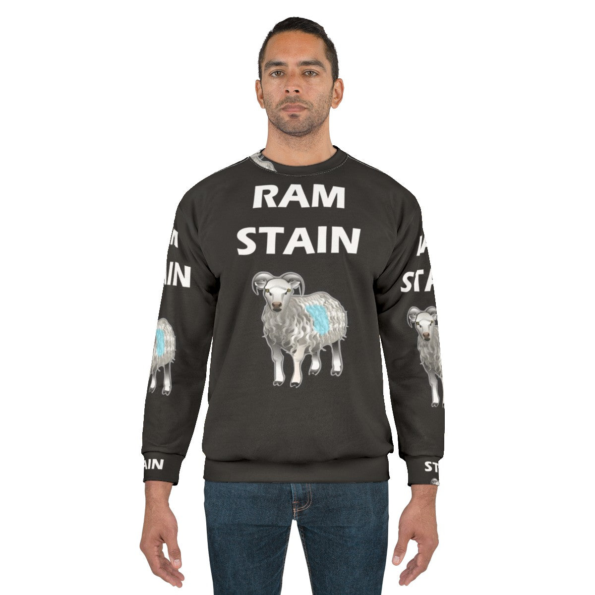 Ram Stain Funny Heavy Metal Sweatshirt - men