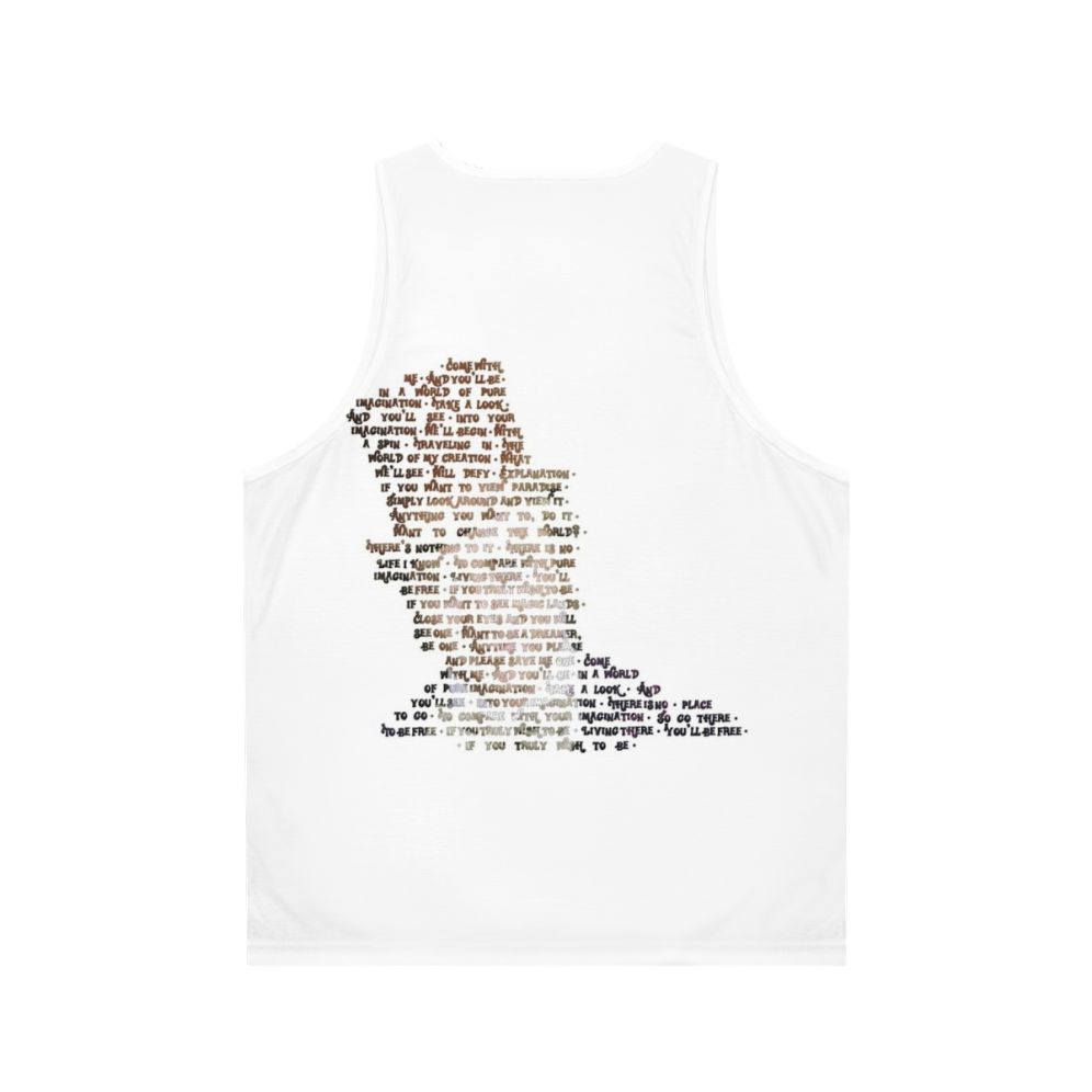 Pure Imagination Willy Wonka Unisex Tank Top - Back