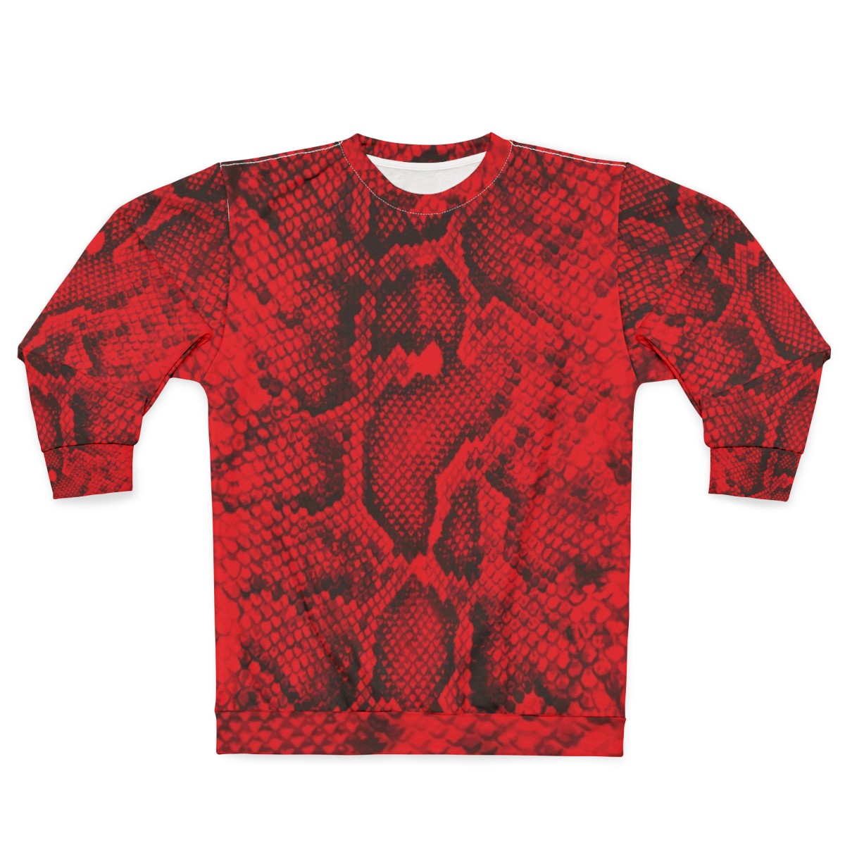 Red Snakeskin Sweatshirt