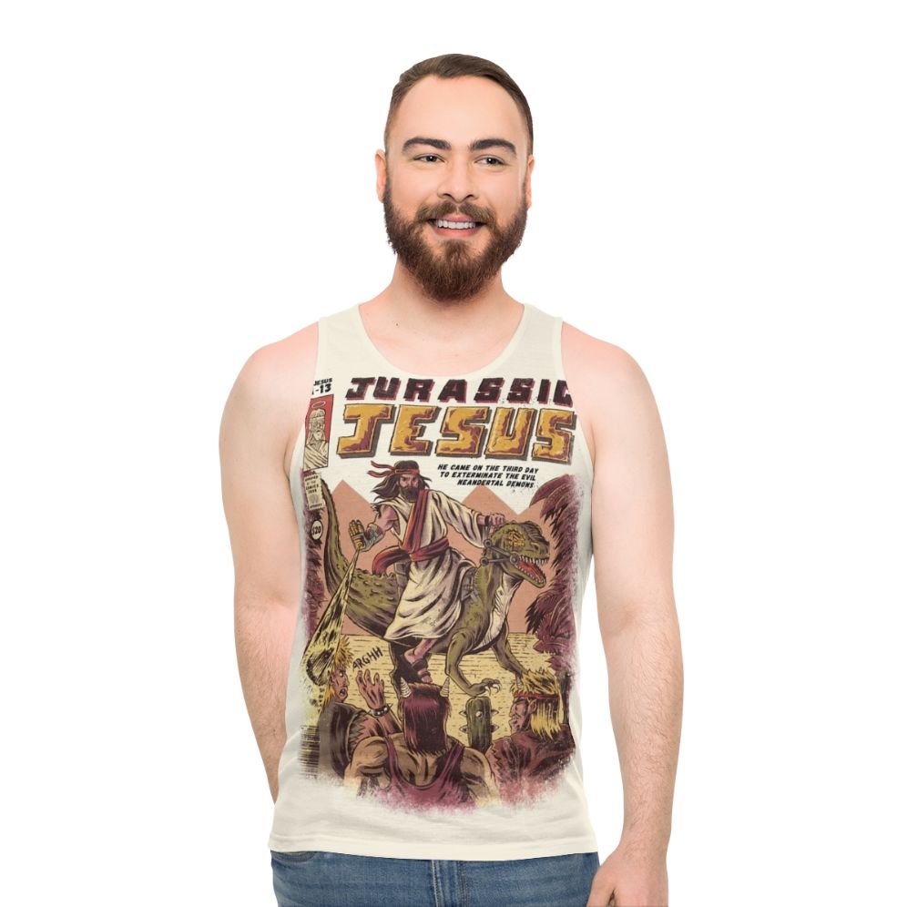 Jurassic Jesus dinosaur t-shirt - men