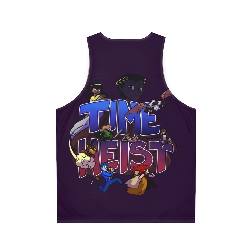 Time Heist Unisex Tank Top featuring historical figures - Back