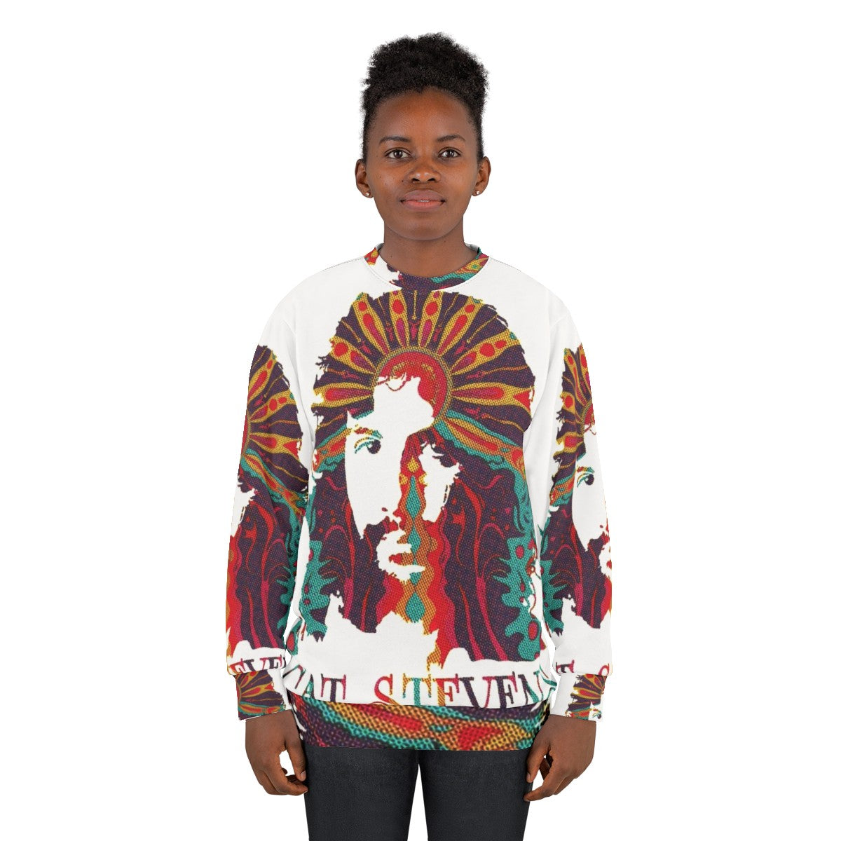 Cat Stevens Psychedelic Graphic Sweatshirt - women