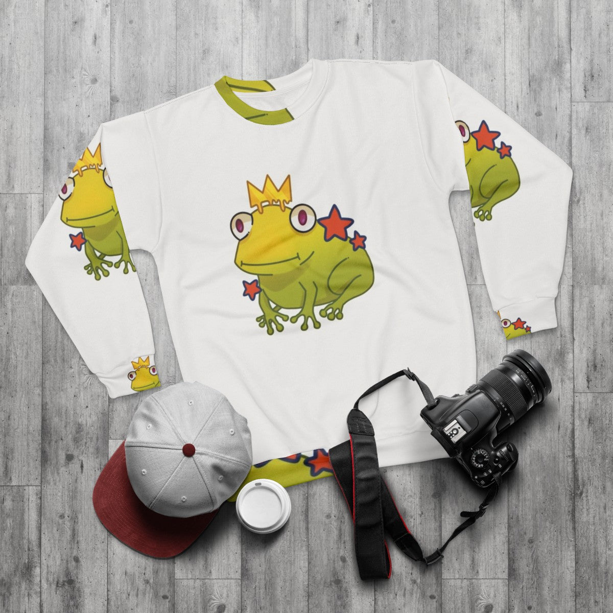 Young Royals Prince Frog Sweatshirt - flat lay