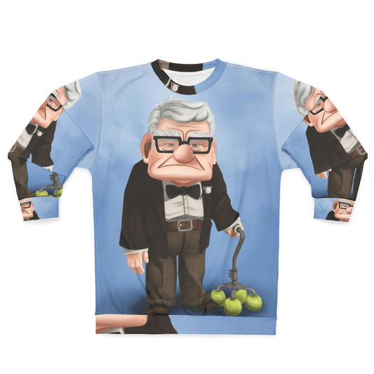 Carl Fredricksen "Up" Disney movie character sweatshirt