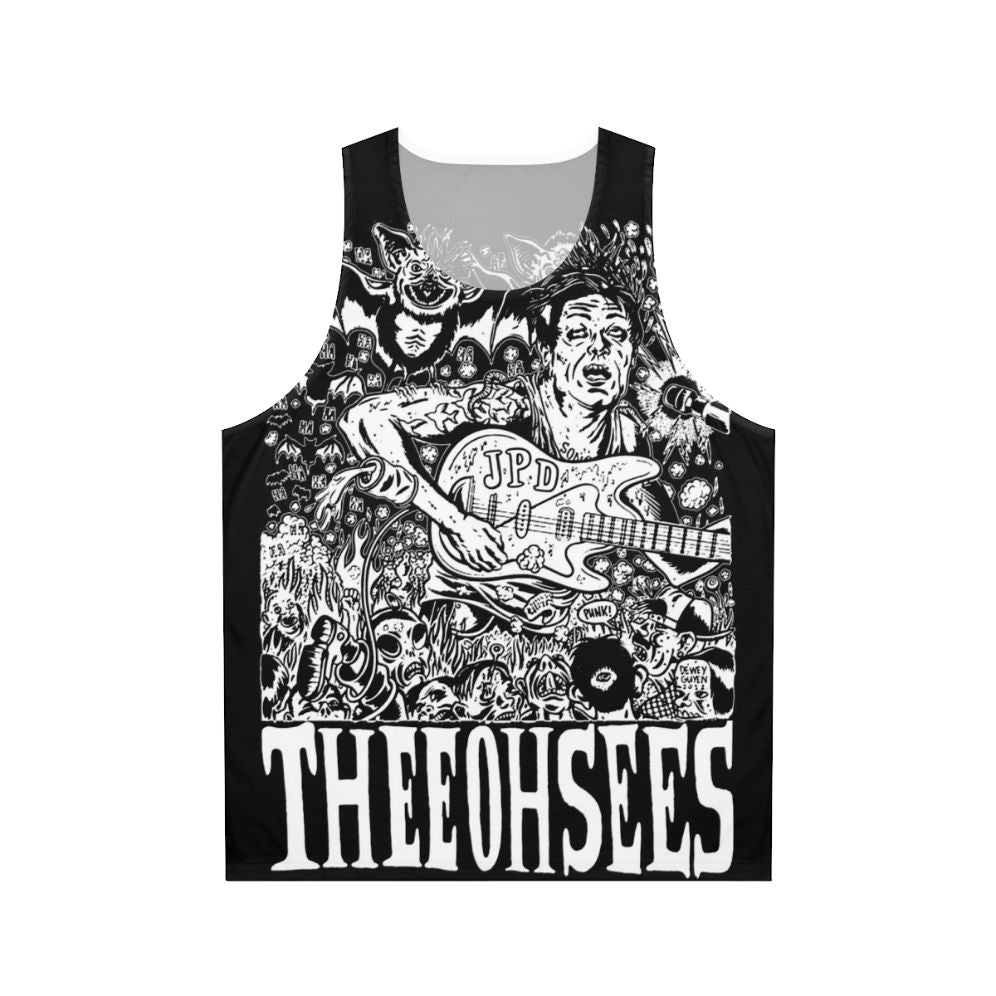 Psychedelic Unisex Tank Top with Thee Oh Sees Music Merch