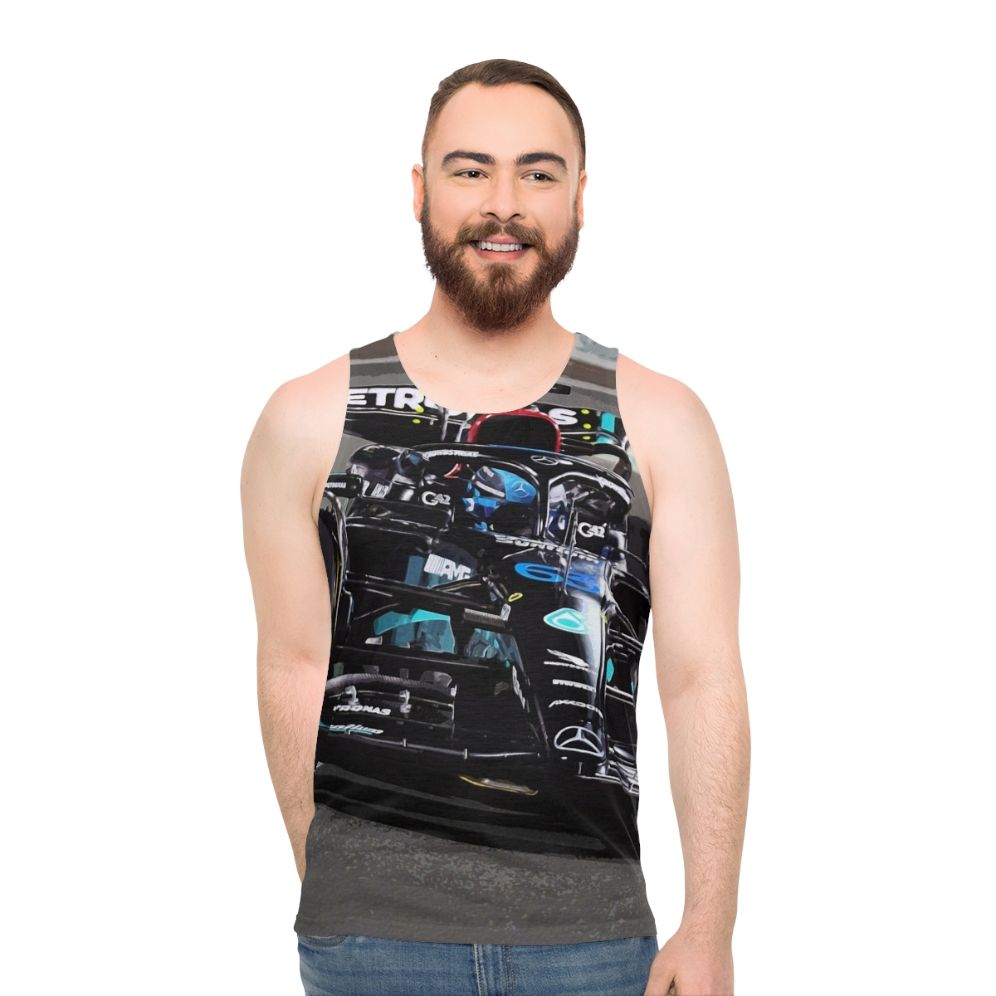 George Russell Formula 1 Racing Unisex Tank Top - men