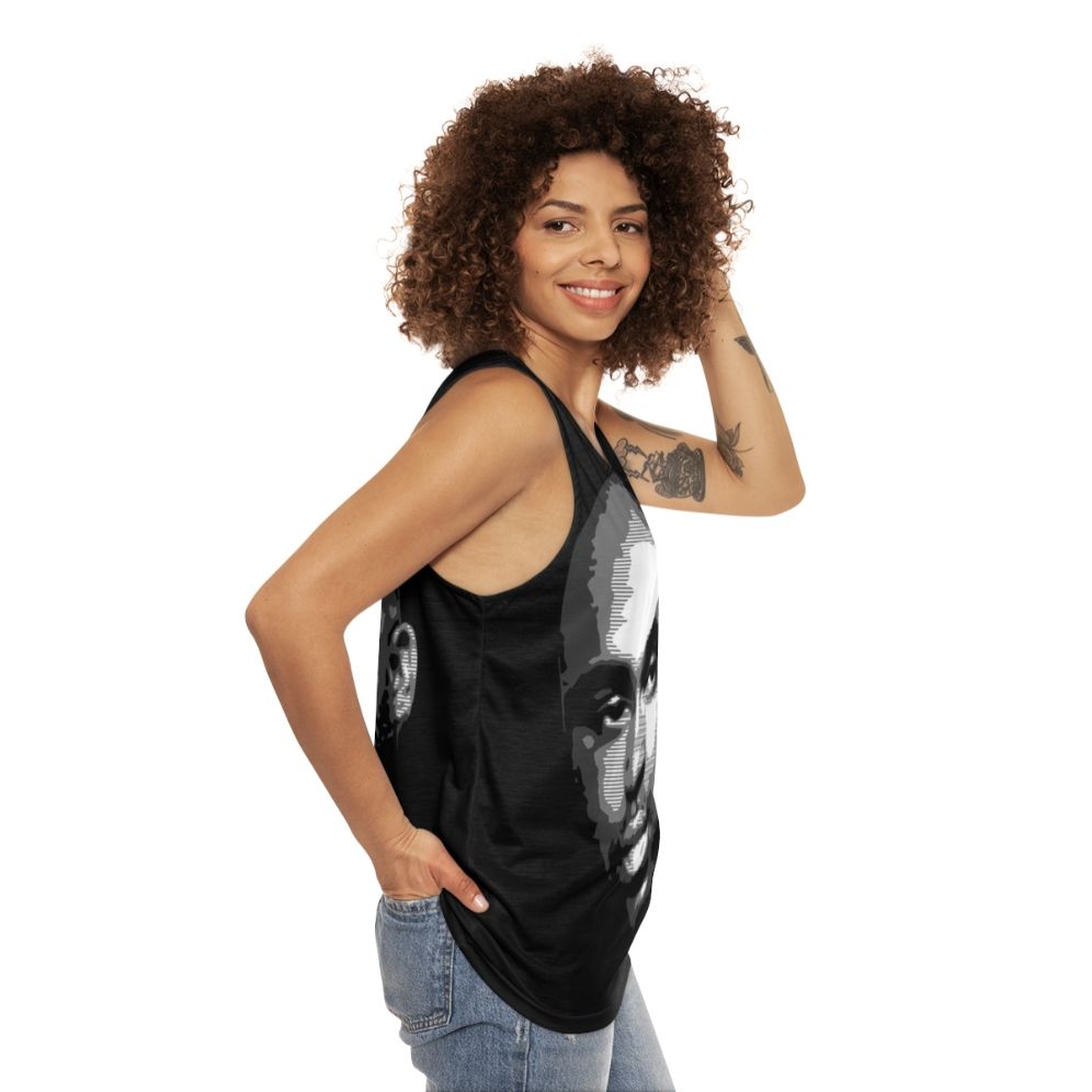 Unisex cotton tank top for summer - women side