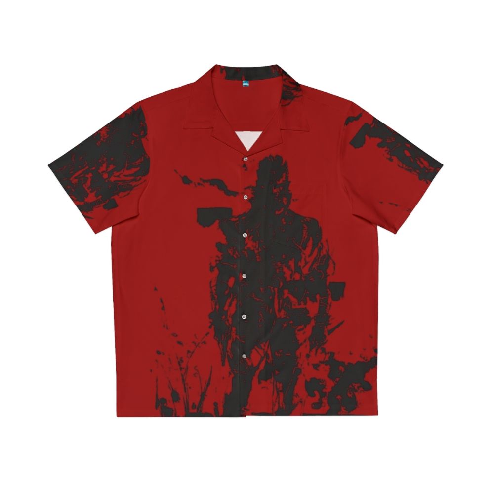 Big Boss MGS3 Red Black Hawaiian Shirt