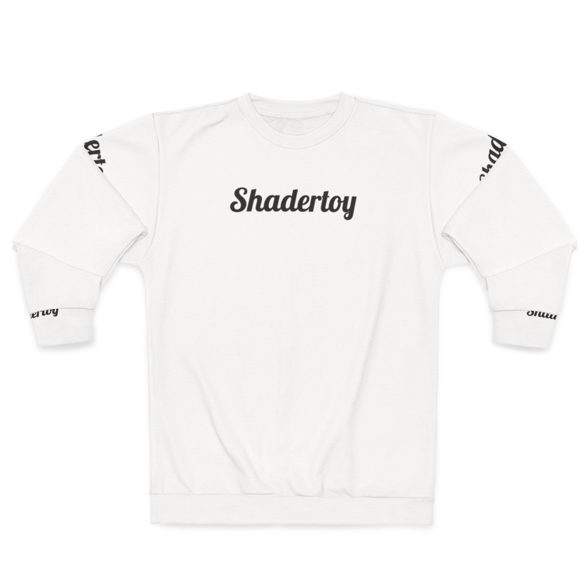 Vector graphics shadertoy sweatshirt with geometric design