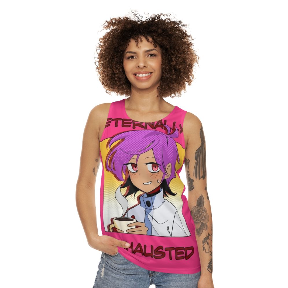 Tired and Exhausted Anime Webtoon Unisex Tank Top - women