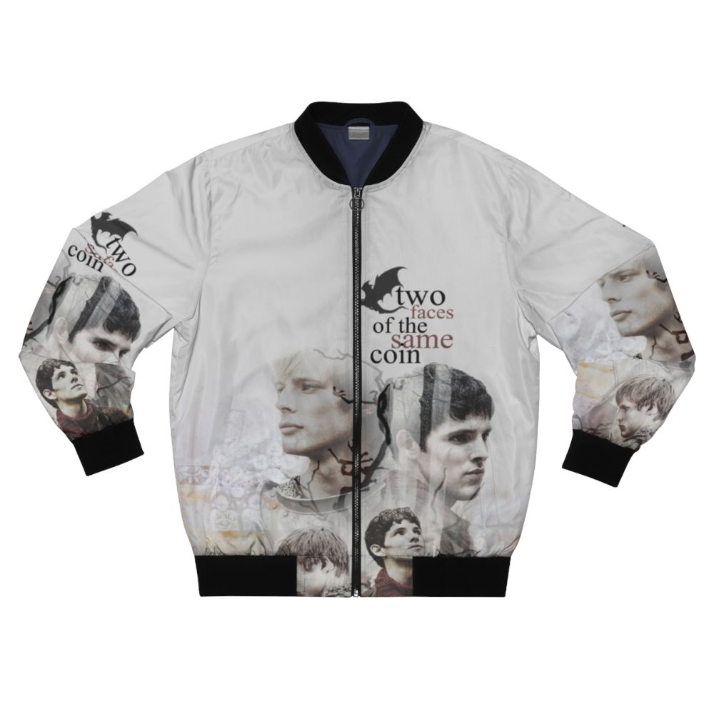 Merlin fantasy-themed bomber jacket