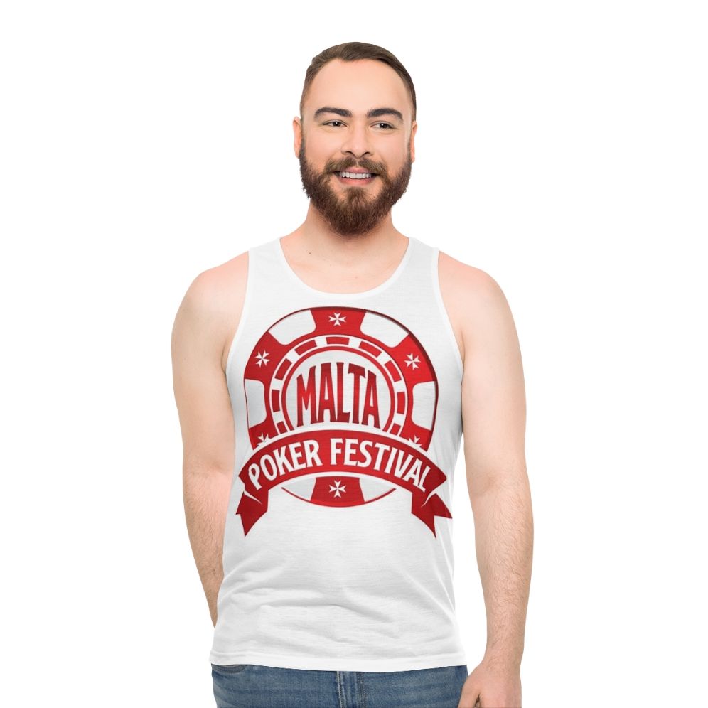 Malta Poker Festival WSOP Unisex Casino Tank Top - men