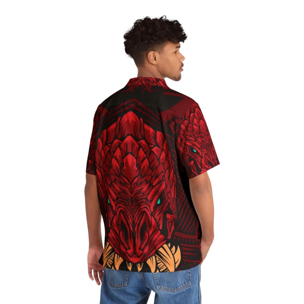 Odogaron Monster Hunter World themed Hawaiian shirt - People Back