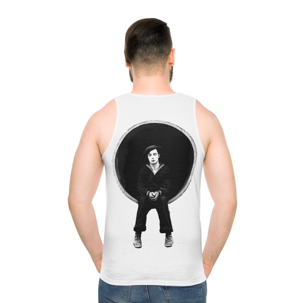 Buster Keaton Unisex Tank Top - men back