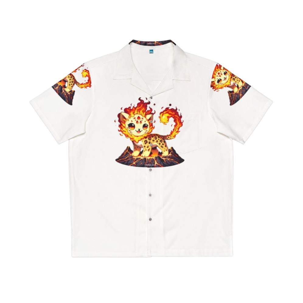 Legendary Lava Leopard Fantasy Hawaiian Shirt