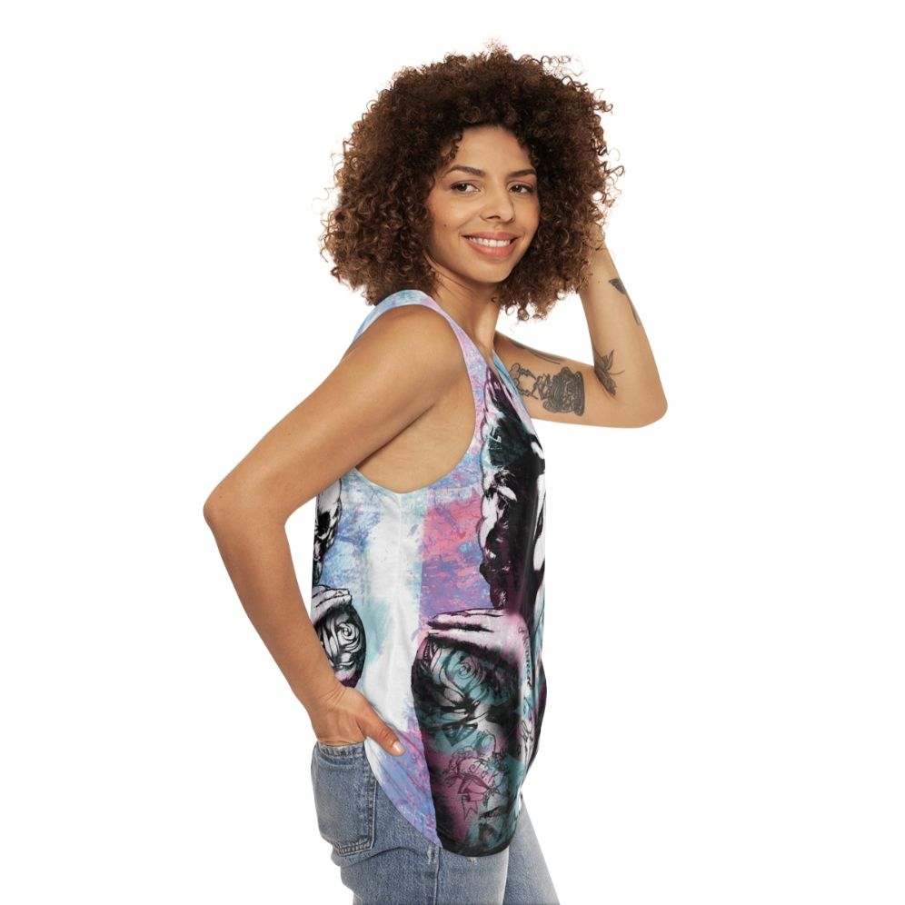 Retro unisex Marilyn tank top - women side