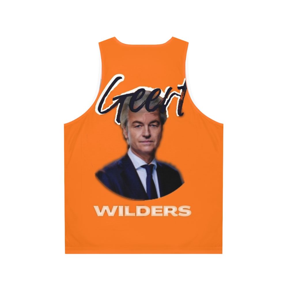 Geert Wilders Unisex Tank Top - Back