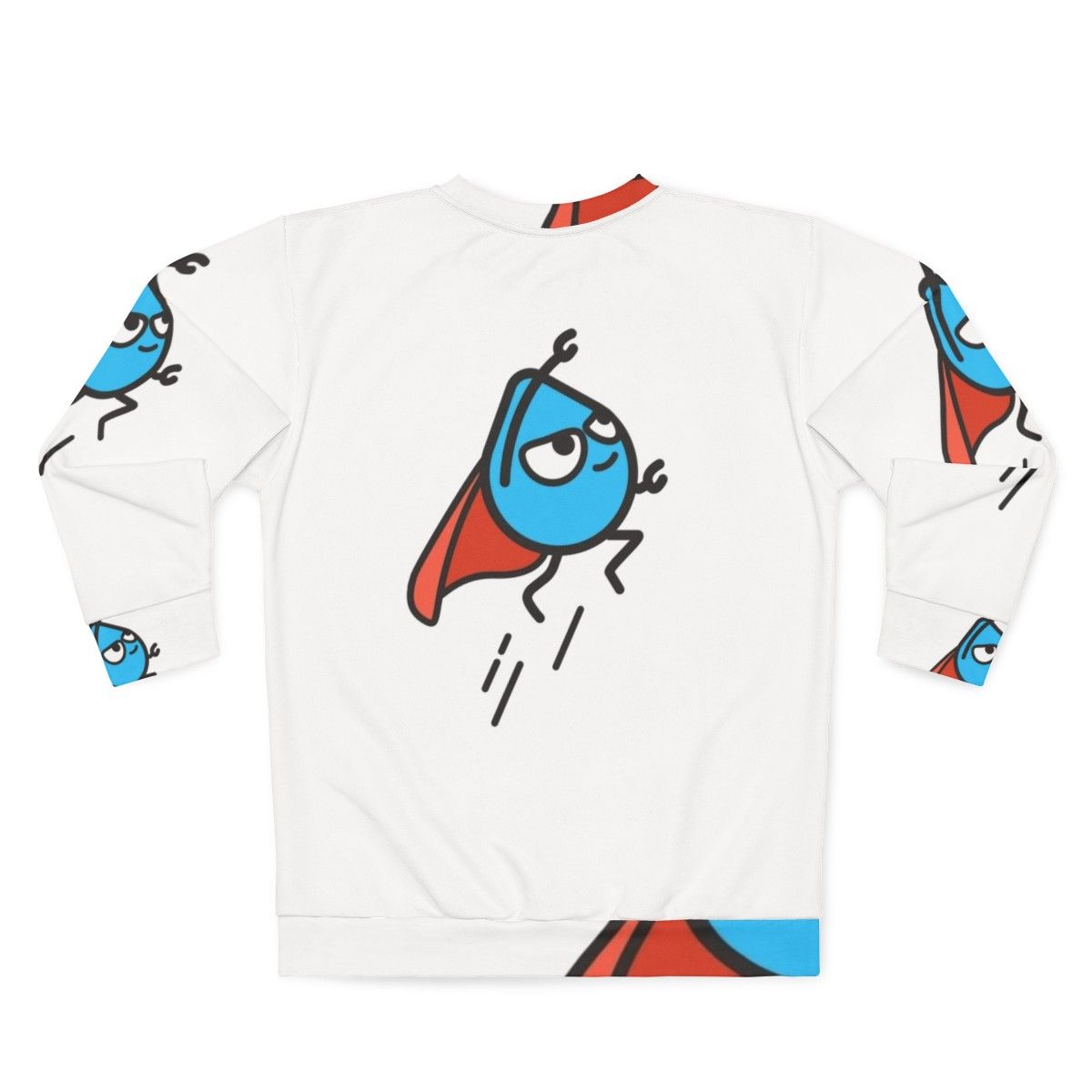 Drupal Hero Sweatshirt featuring a stylized graphic design - Back