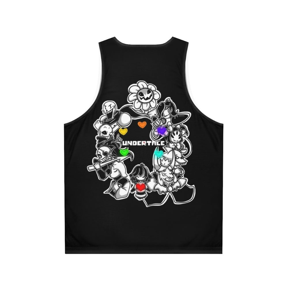 Undertale Unisex Tank Top with Minimalist Design - Back