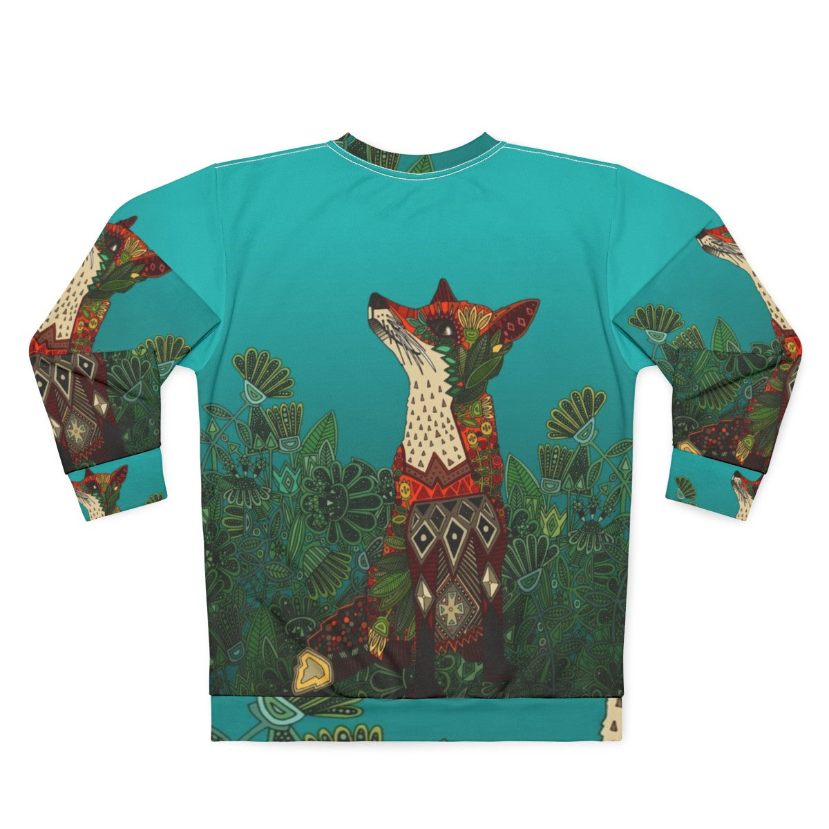 Floral Fox Botanical Sweatshirt - Back