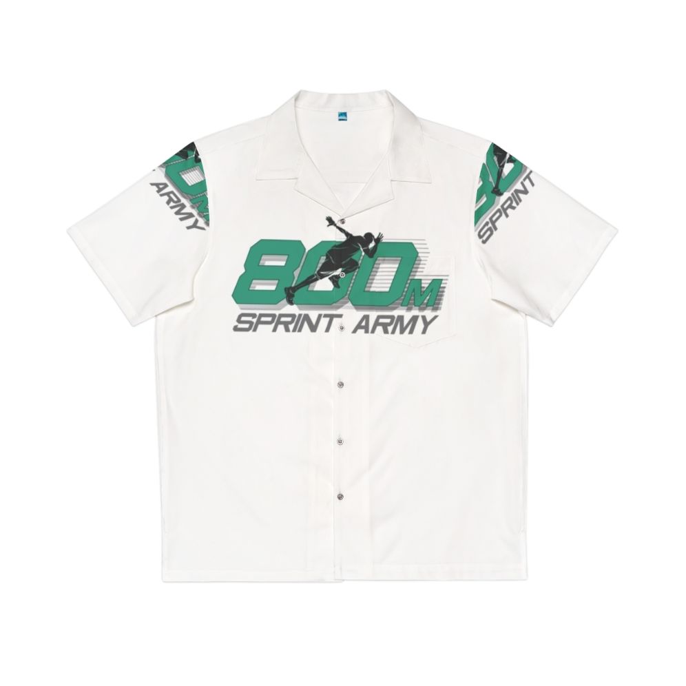 800m sprint track and field Hawaiian shirt