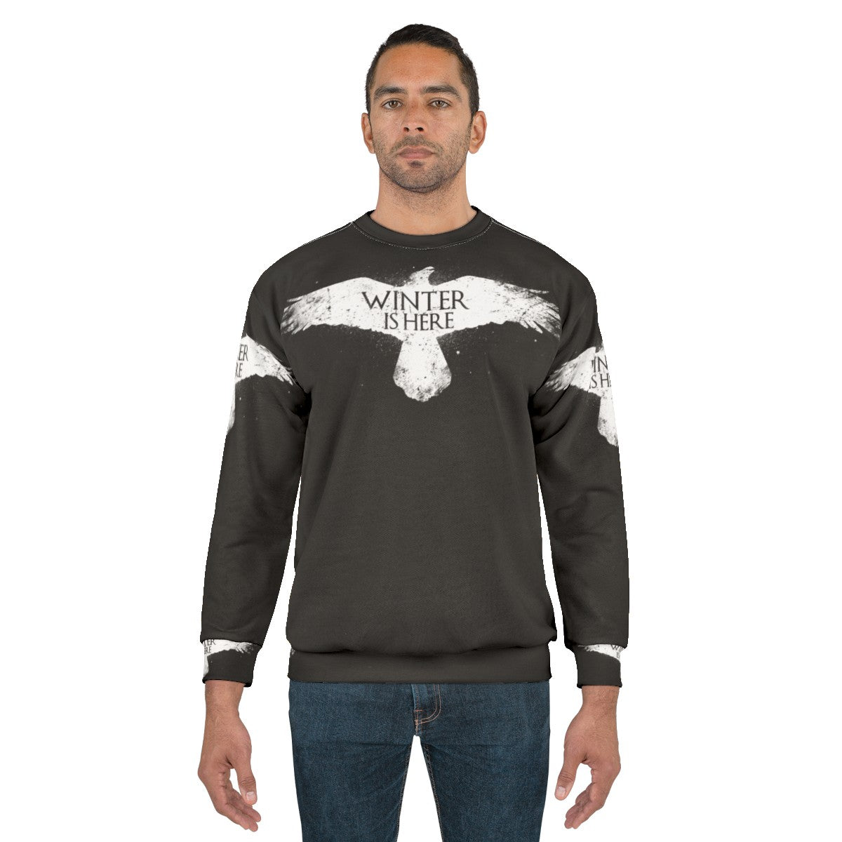 Cozy winter is here raven graphic sweatshirt - men