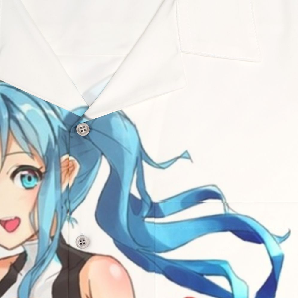 Hatsune Miku Racing Hawaiian Shirt - Detail