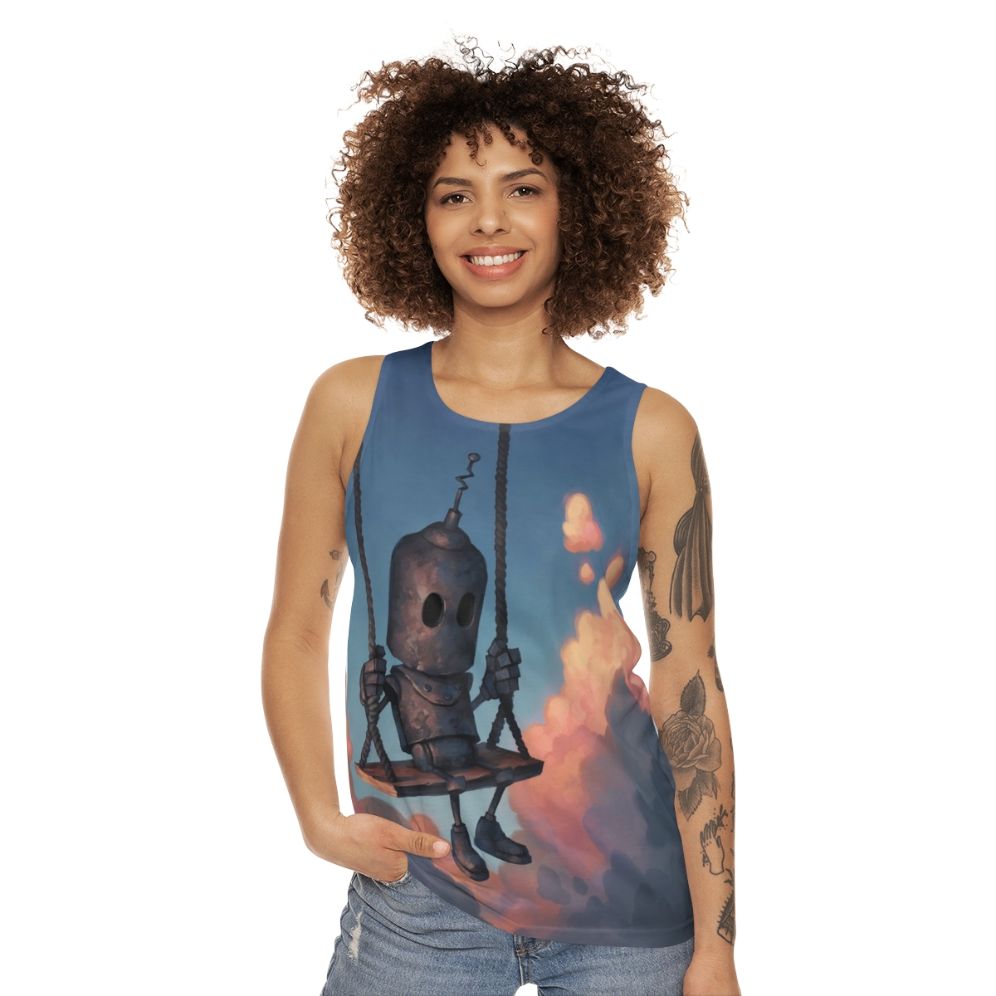 Unisex Meteorologist Robot Weather Tank Top - women