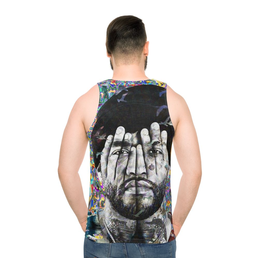 Joyner Lucas Portrait Graphic Unisex Tank Top - men back