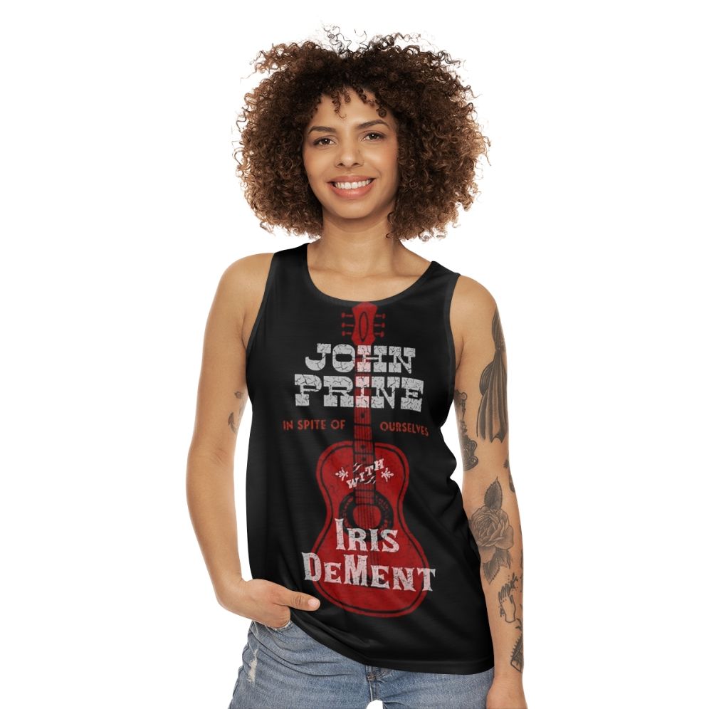 John Prine and Iris Dement 'In Spite of Ourselves' Unisex Tank Top - women