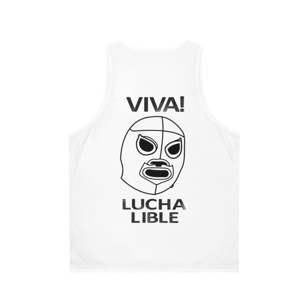 Lucha Libre Unisex Wrestling Tank Top - Back