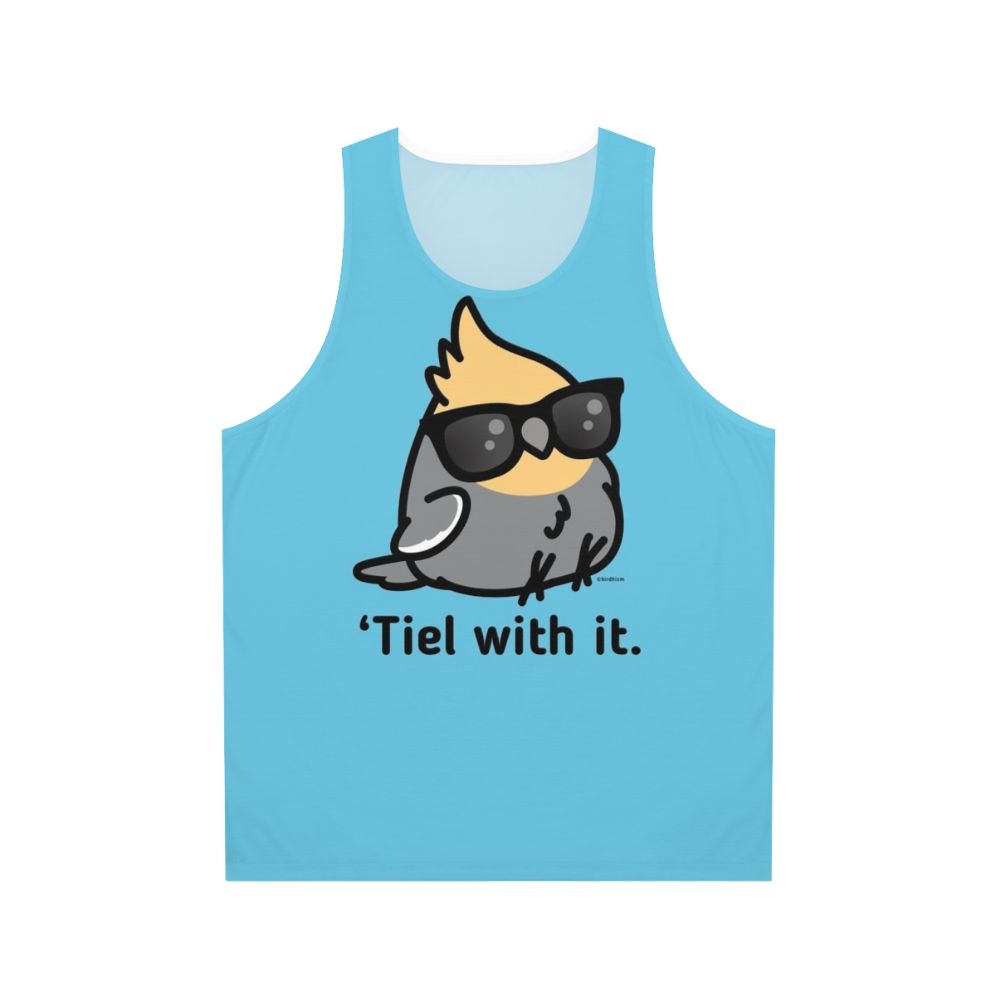 Cockatiel Unisex Grey Tank Top