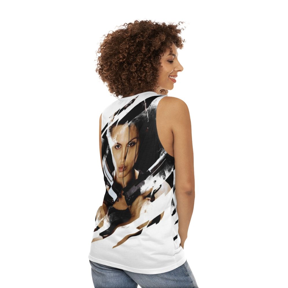 Lara Croft Tomb Raider Angelina Jolie Unisex Tank Top - women back