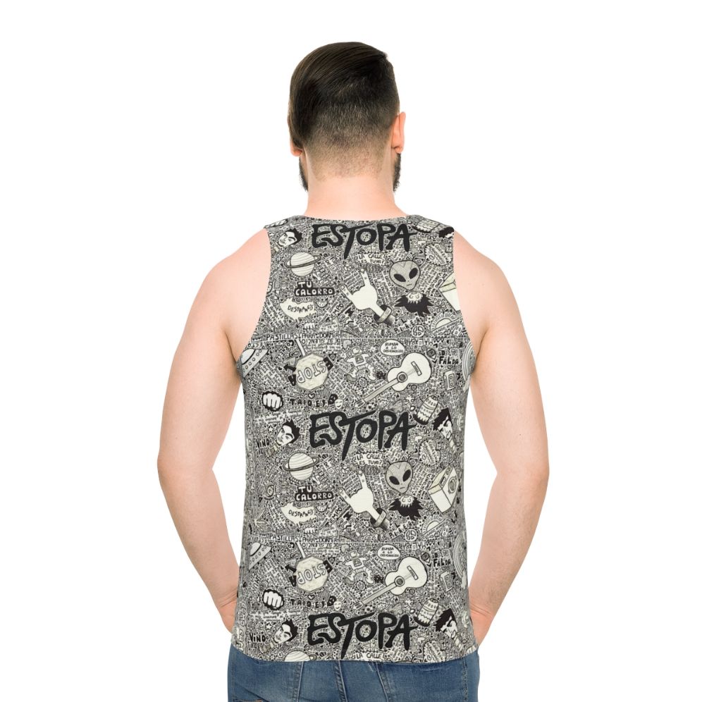 Estopa Unisex Tank Top - men back