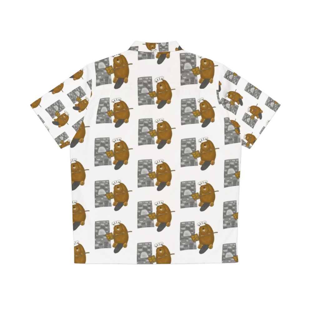 Baking Beaver Hawaiian Shirt - Back