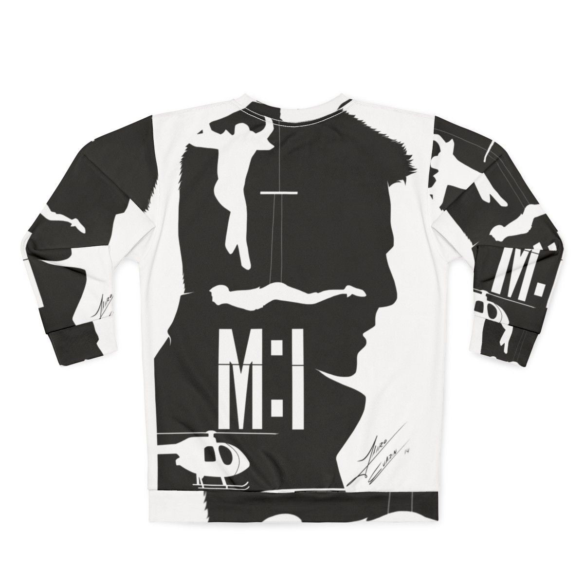 Mission Impossible Sweatshirt featuring Tom Cruise as IMF agent - Back