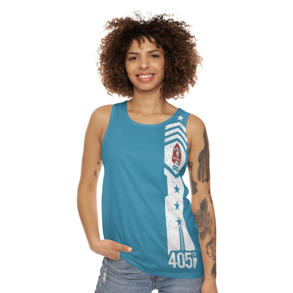 405th Southwest Regiment Halo Spartan Unisex Tank Top - women