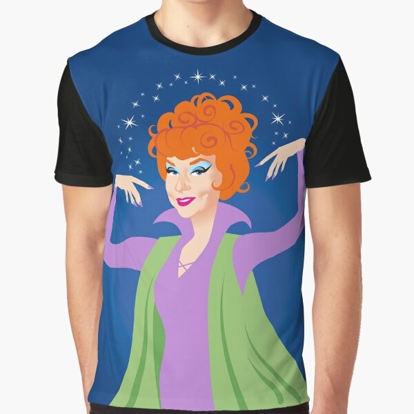 Bewitched Endora Graphic T-Shirt featuring the iconic character Endora from the classic TV series