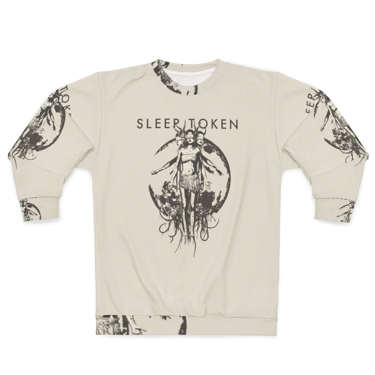 Four Hands Triple Face Sweatshirt featuring the Sleep Token band logo