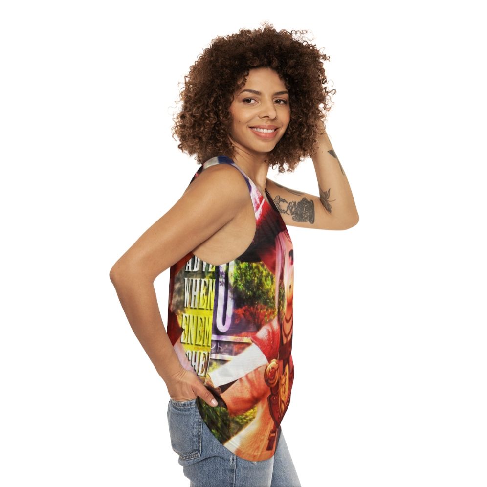 Tataru the Wise Accountant Unisex Tank Top - women side