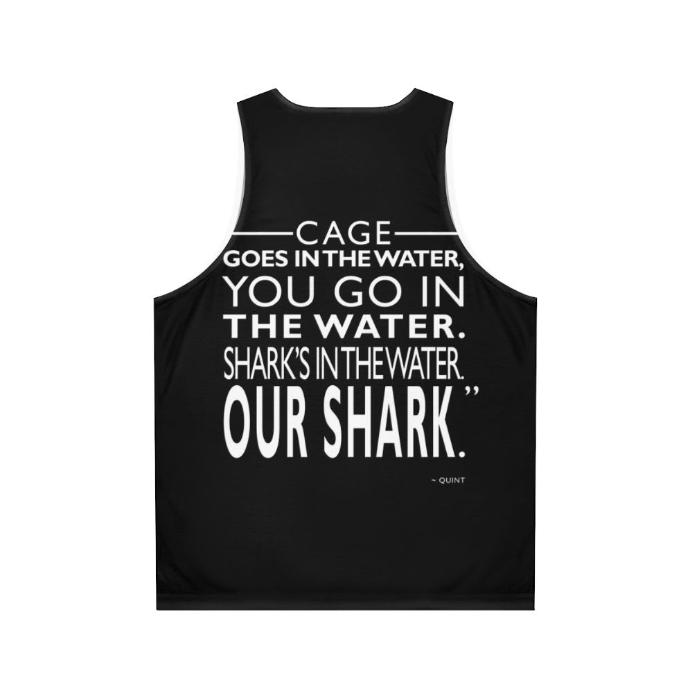 Jaws Shark Unisex Tank Top - Back