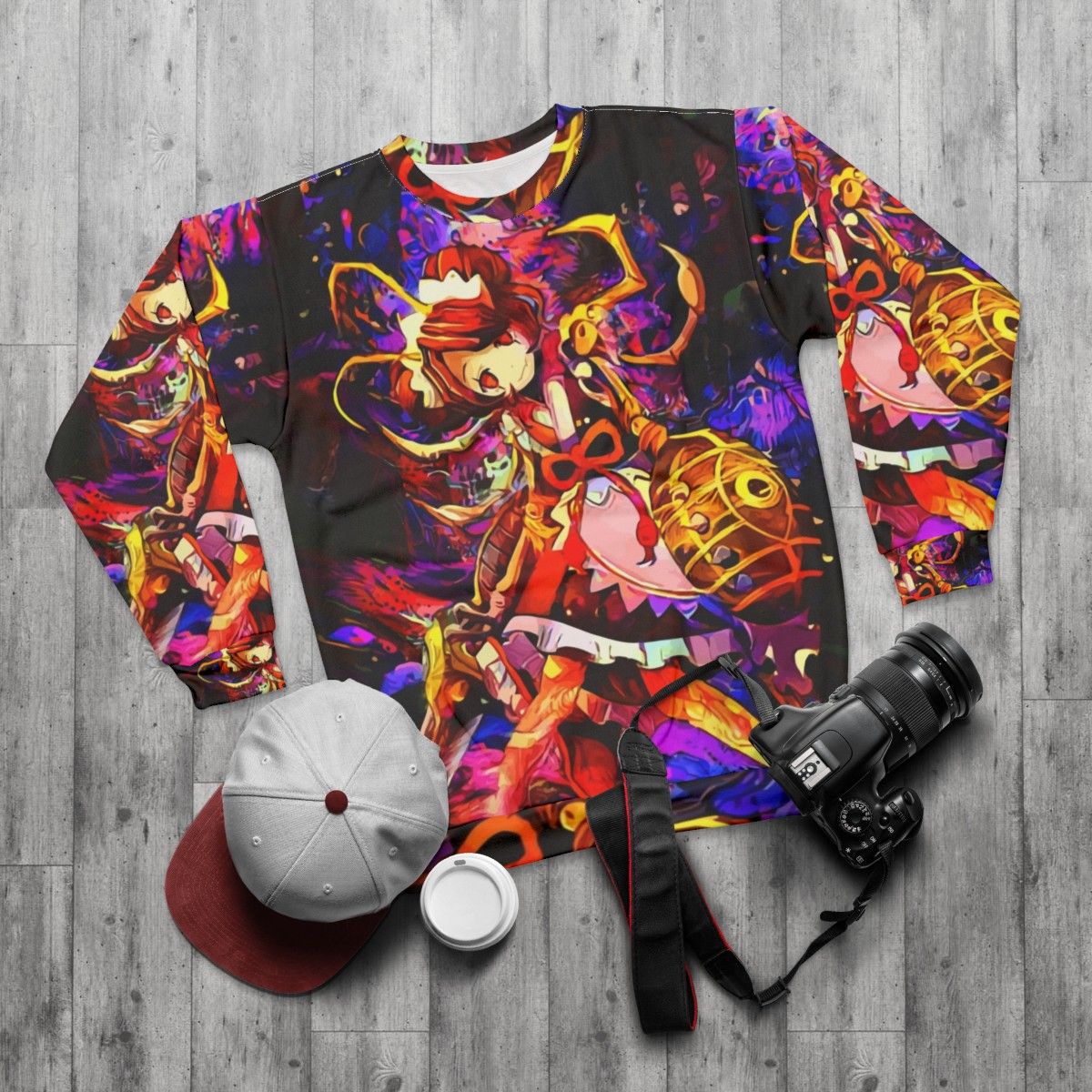 Insect Loving Maid Sweatshirt - Overlord Inspired Anime Apparel - flat lay