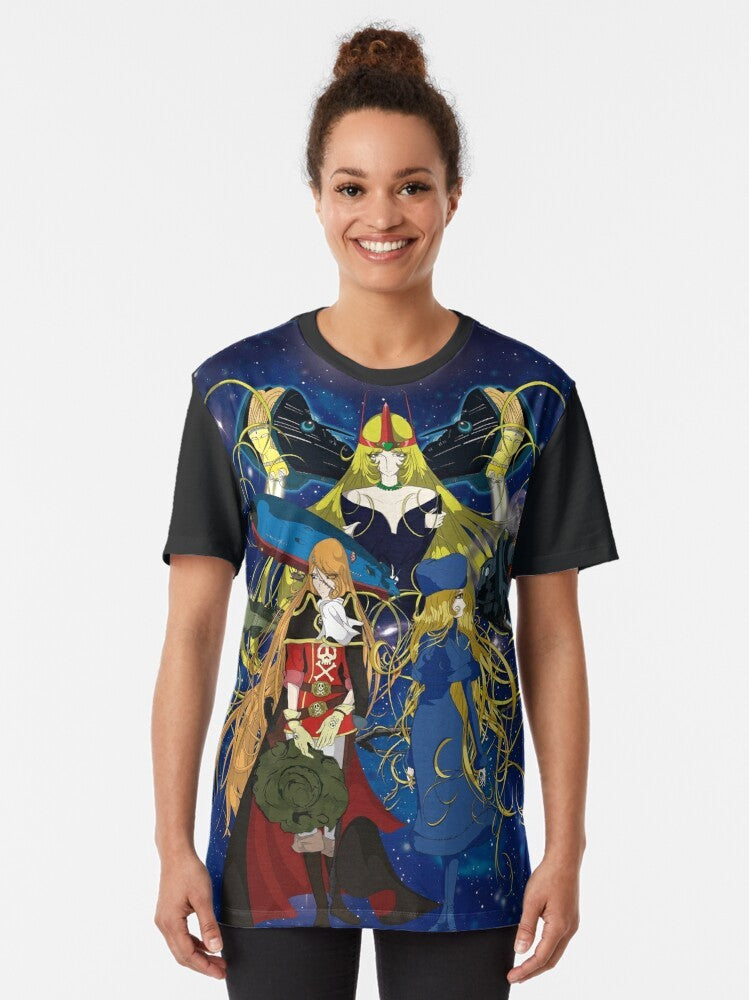 Captain Harlock and Queen Emeraldas Graphic T-Shirt - Women