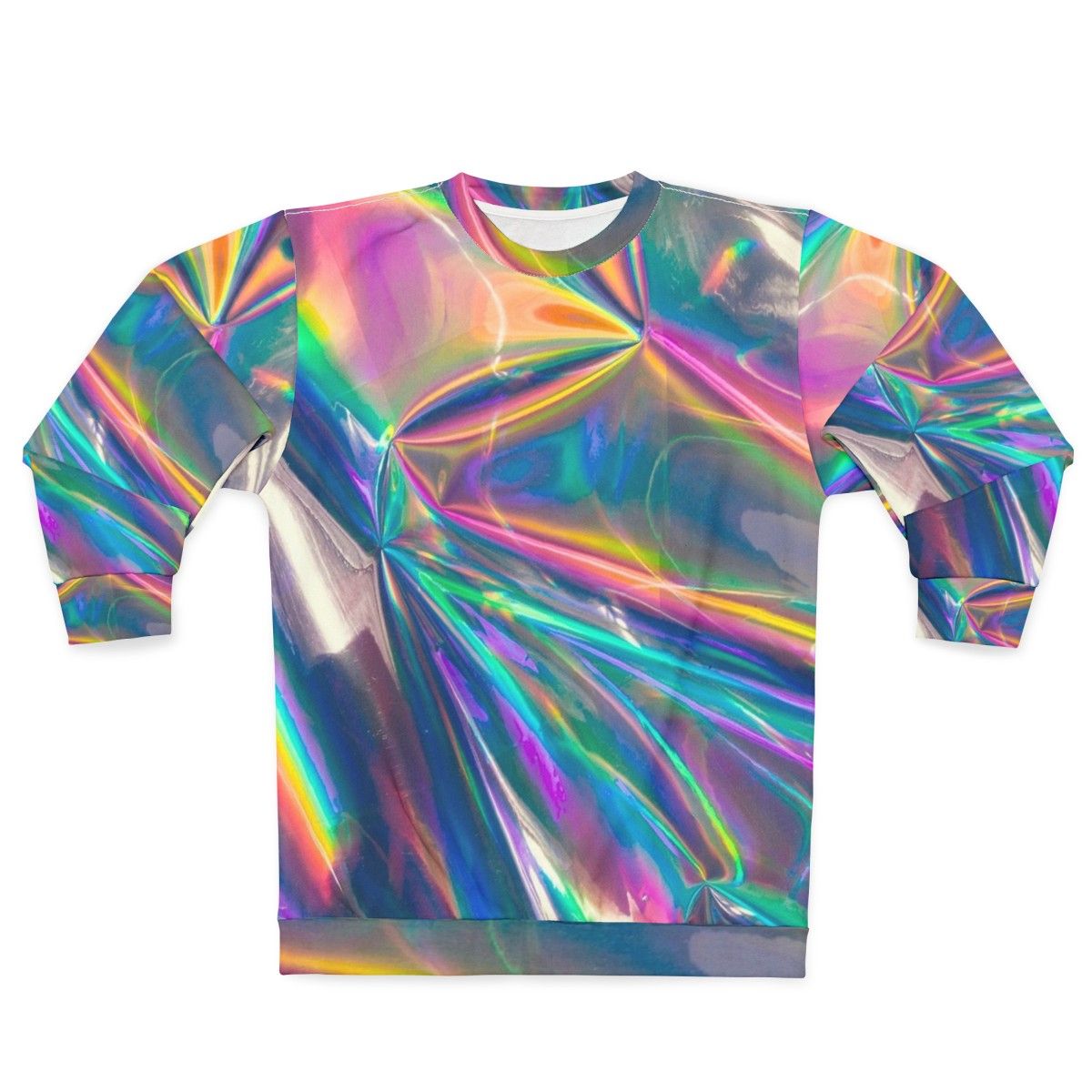 Colorful high-quality holographic sweatshirt